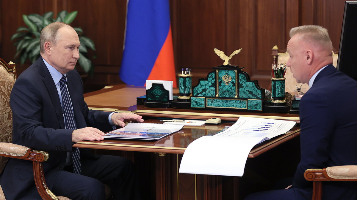 Władimir Putin i Dmitrij Mazepin