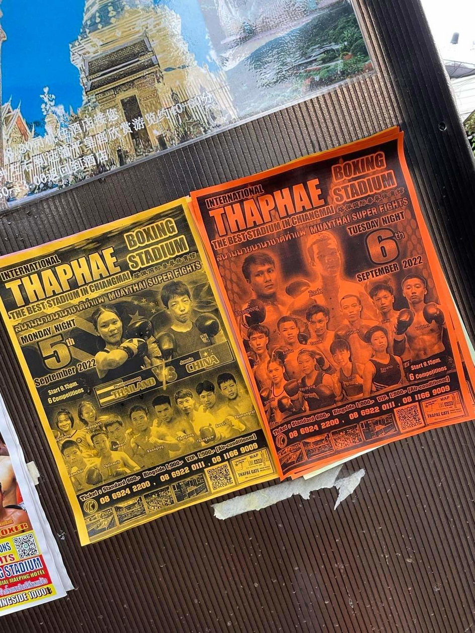 Plakat promujący galę Muay Thai
