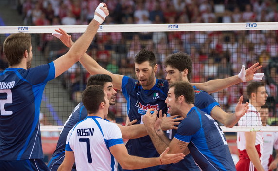 SIATKÓWKA FIVB MISTRZOSTWA ŚWIATA 2014 POLSKA WŁOCHY (radość Włochów)