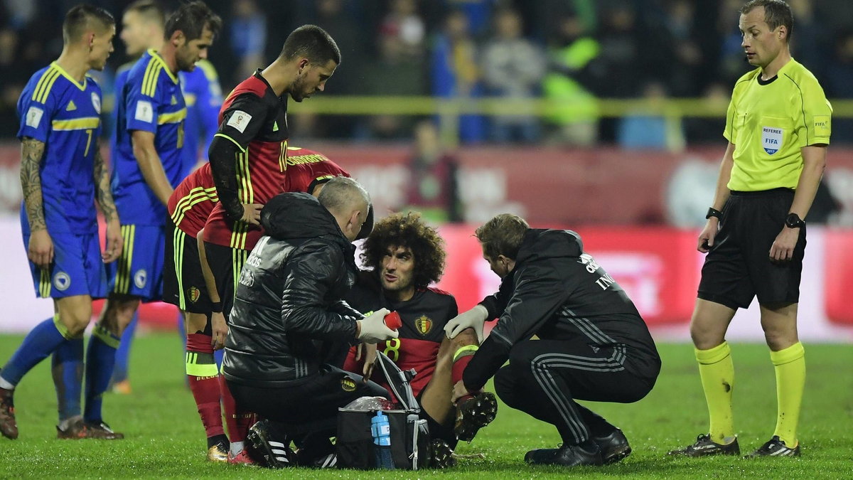 A Mourinho to przeczuwał… Fellaini wypada ze zkładu na Liverpool