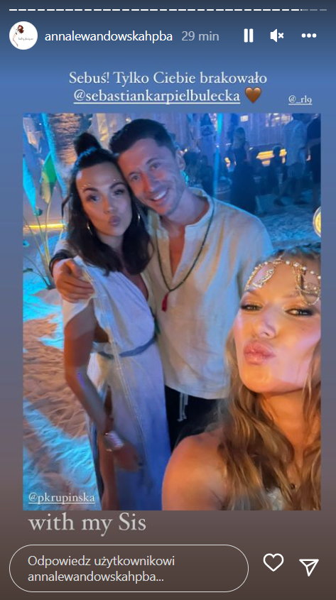 Anna Lewandowska pokazała zdjęcie z Pauliną Krupińską i Robertem Lewandowskim