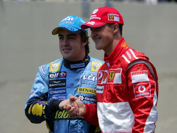 Fernando Alonso i Michael Schumacher