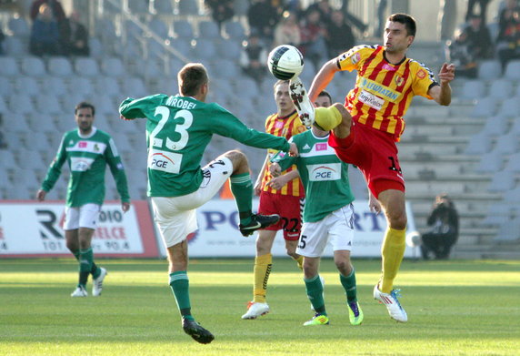 PIŁKARSKA EKSTRAKLASA KORONA KIELCE KONTRA GKS BEŁCHATÓW