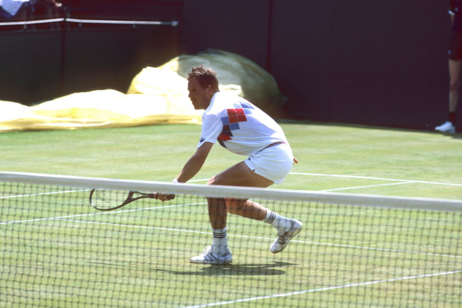 Wojciech Fibak podczas Wimbledonu 1983