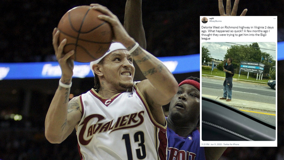 Delonte West miał wystąpić w BIG 3, ale zamiast tego fani odnaleźli go żebrzącego na ulicy w Wirginii (fot. DAVID MAXWELL/PAP, twitter.com/EazyStunna)