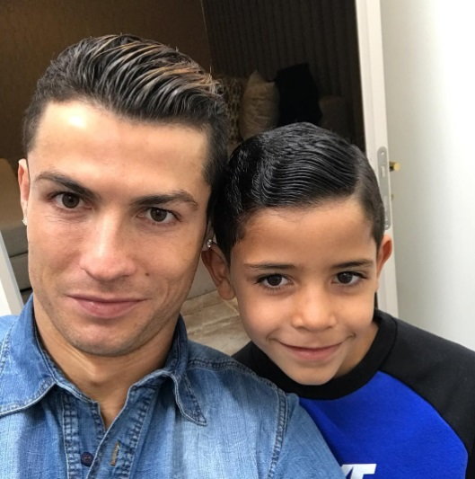 Cristiano Ronaldo z synem