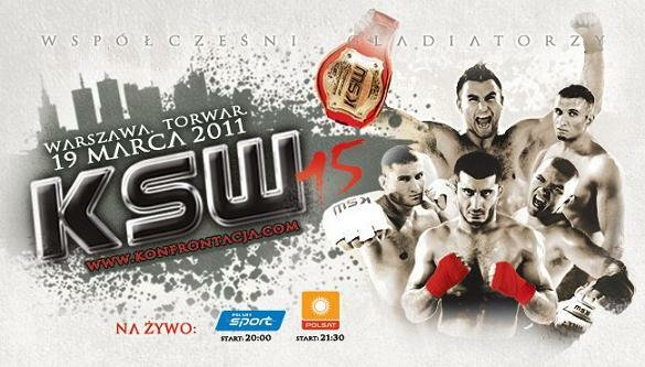 KSW 15 Współcześni Gladiatorzy - plakat promujący galę