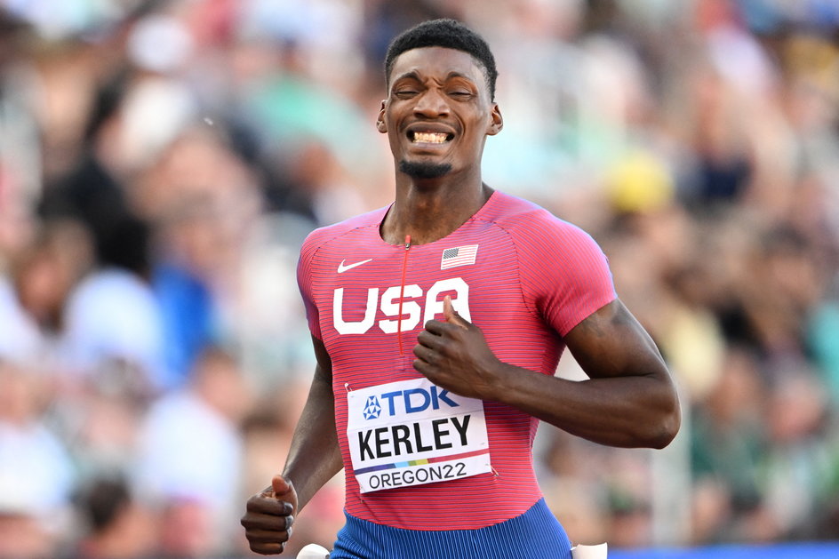 Fred Kerley w tym roku został mistrzem świata w biegu na 100 metrów