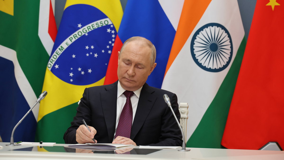 Władimir Putin w czasie szczytu BRICS