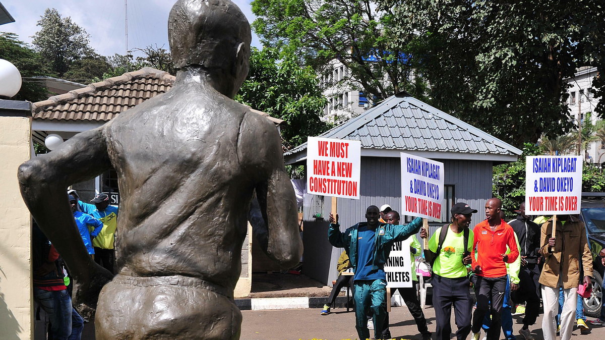 Protest kenijskich biegaczy został przerwany