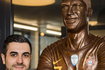 epa08196927 - SWITZERLAND CRISTIANO RONALDO CHOCOLATE STATUE (Life-size sculpture of national soccer star Cristiano Ronaldo)