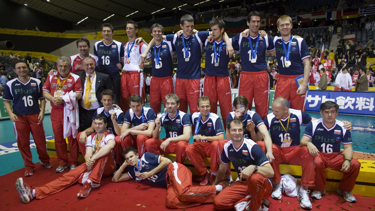 Reprezentacja Polski ze srebrnymi medalami MŚ 2006