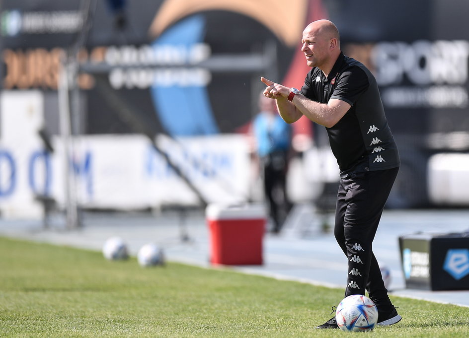 Janusz Niedźwiedź podczas meczu Radomiak - Widzew (3:1)