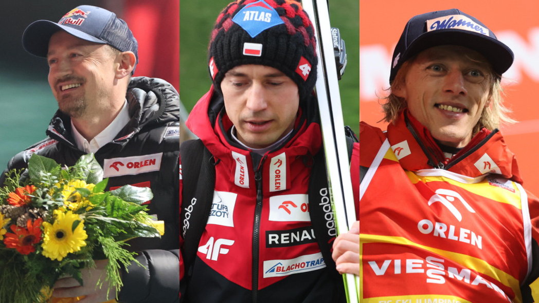 Adam Małysz, Kamil Stoch i Dawid Kubacki