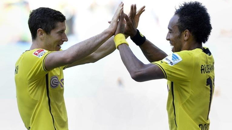 Pierre-Emerick Aubameyang i Robert Lewandowski