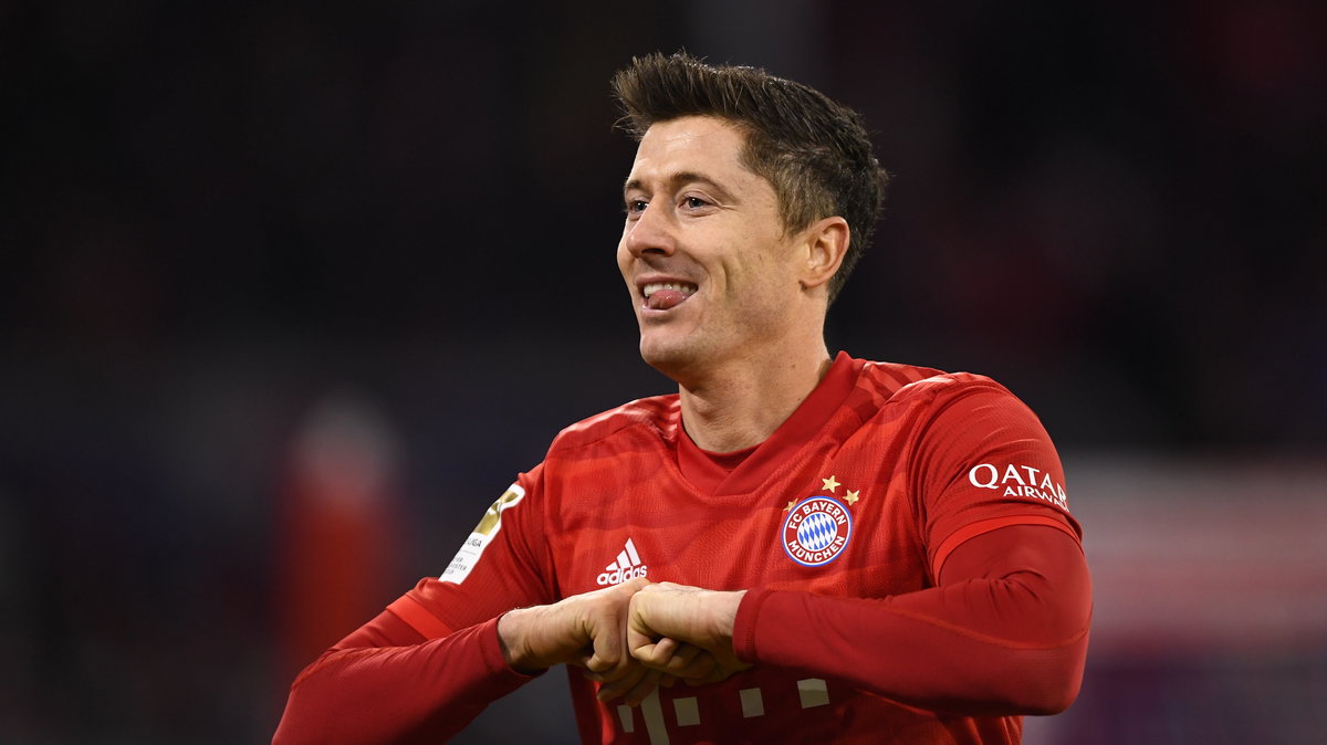 Robert Lewandowski w meczu z Werderem Brema