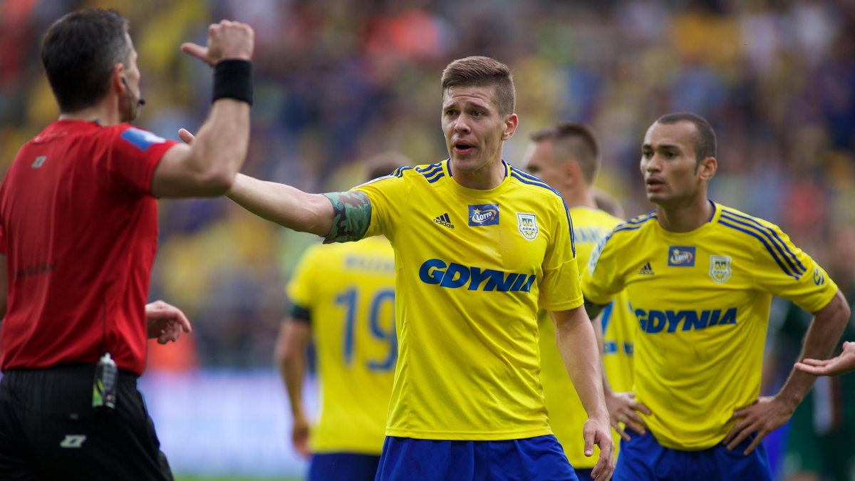 Pilka nozna. Ekstraklasa. Arka Gdynia - Slask Wroclaw. 13.08.2016