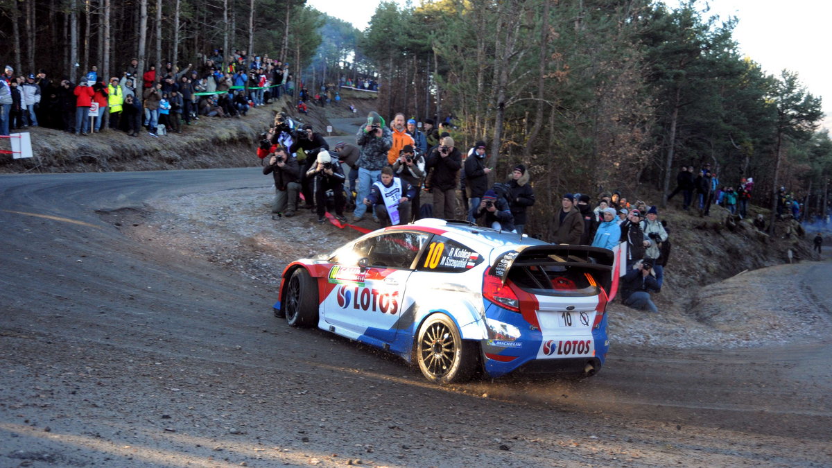 Robert Kubica w swoim samochodzie