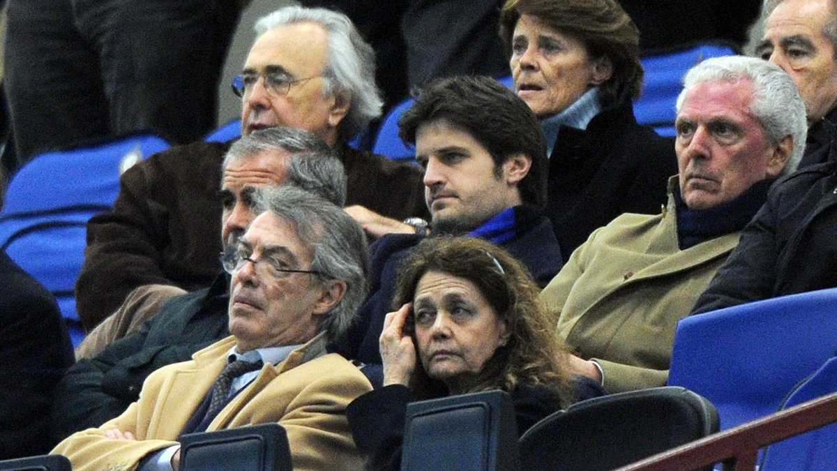 Massimo Moratti (pierwszy z lewej)