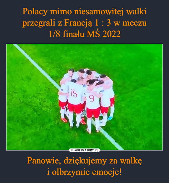 Memy po meczu Polska — Francja