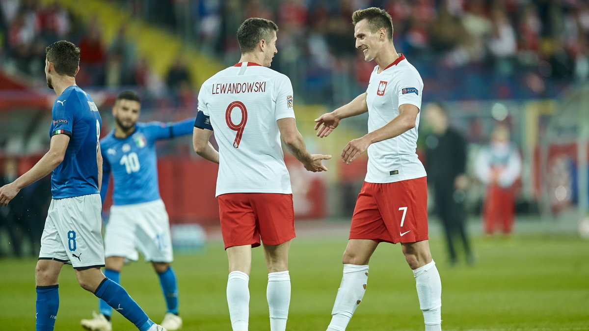 Robert Lewandowski i Arkadiusz Milik