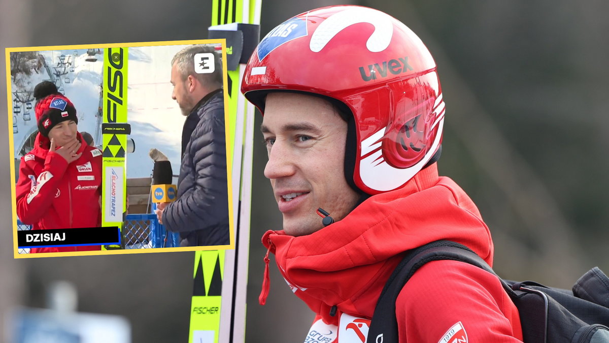 Kamil Stoch starł się z dziennikarzem TVN-u (screen: Eurosport_PL)