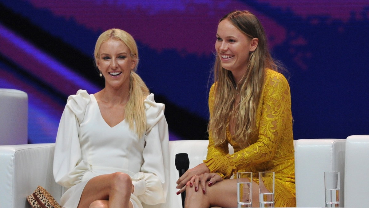 Urszula Radwańska i Caroline Wozniacki