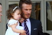 Harper Seven Beckham z tatą w lipcu 2012 roku