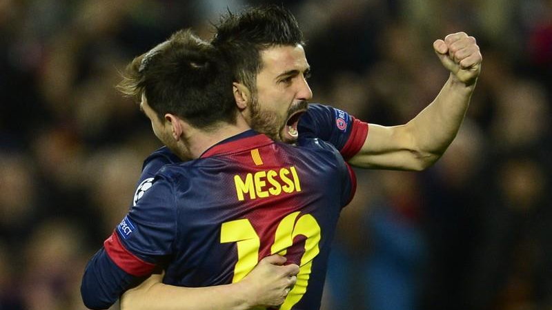 Lionel Messi i David Villa