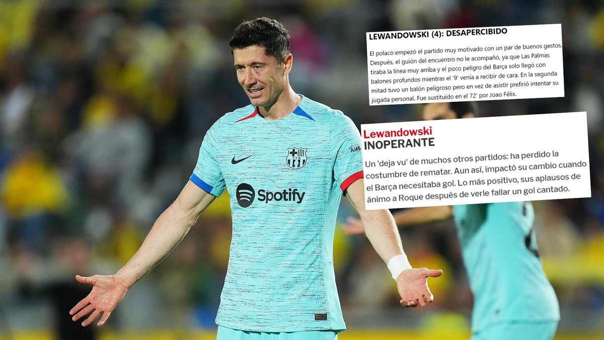 Robert Lewandowski zaliczył kolejny słaby występ w szeregach Barcelony