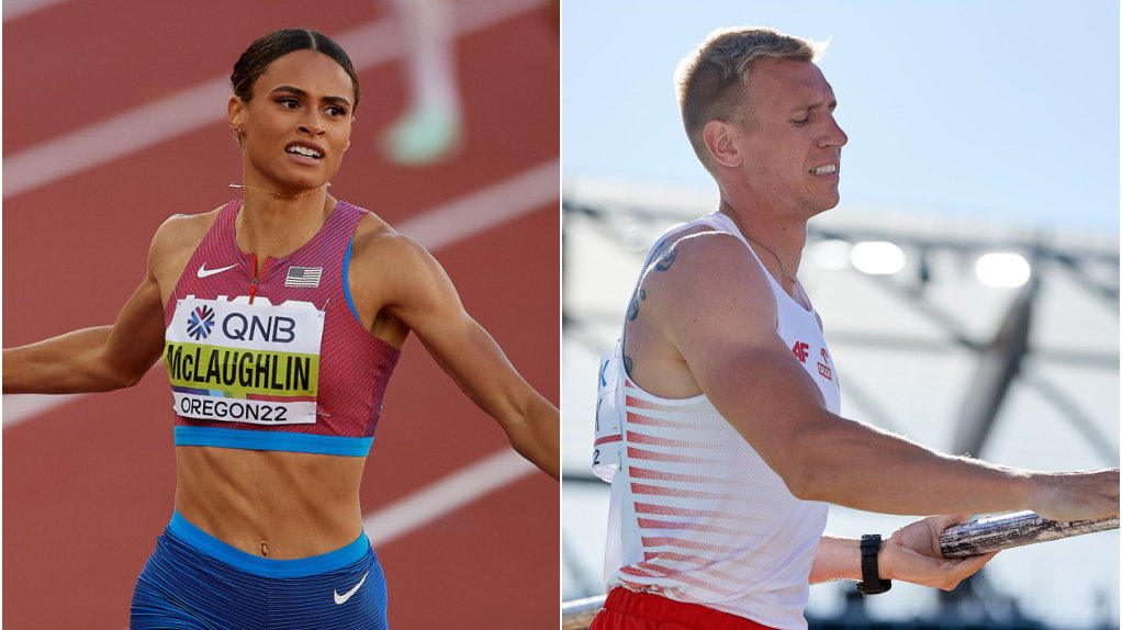 Sydney McLaughlin i Piotr Lisek