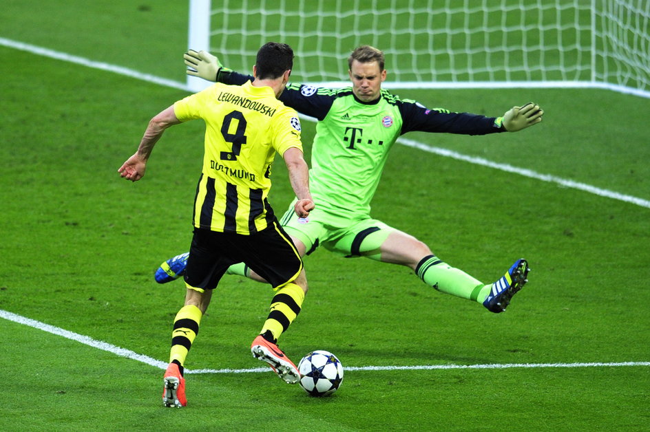 Robert Lewandowski i Manuel Neuer (25 maja 2013)