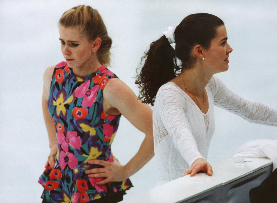 Od lewej: Tonya Harding i Nancy Kerrigan