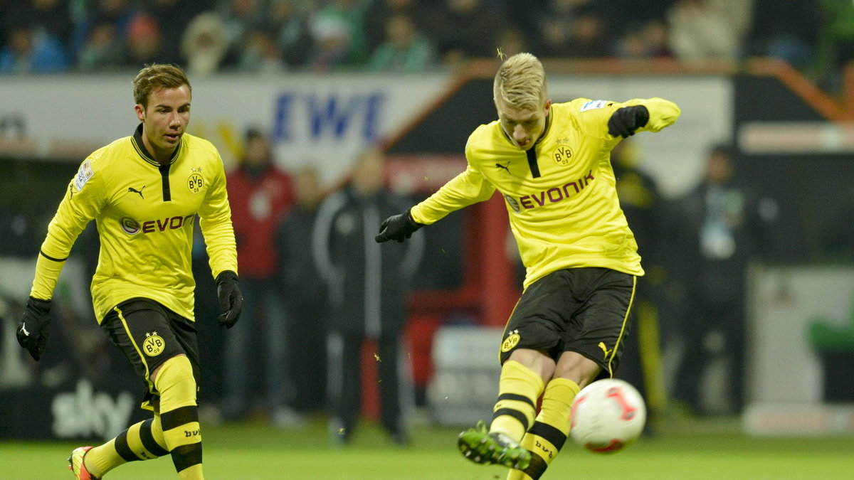 Mario Goetze i Marco Reus (z prawej)