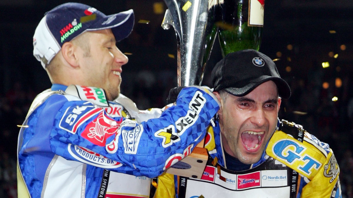 Nicki Pedersen i Tomasz Gollob w 2008 roku