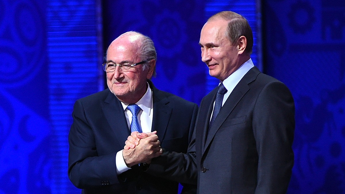 Sepp Blatter i Władimir Putin