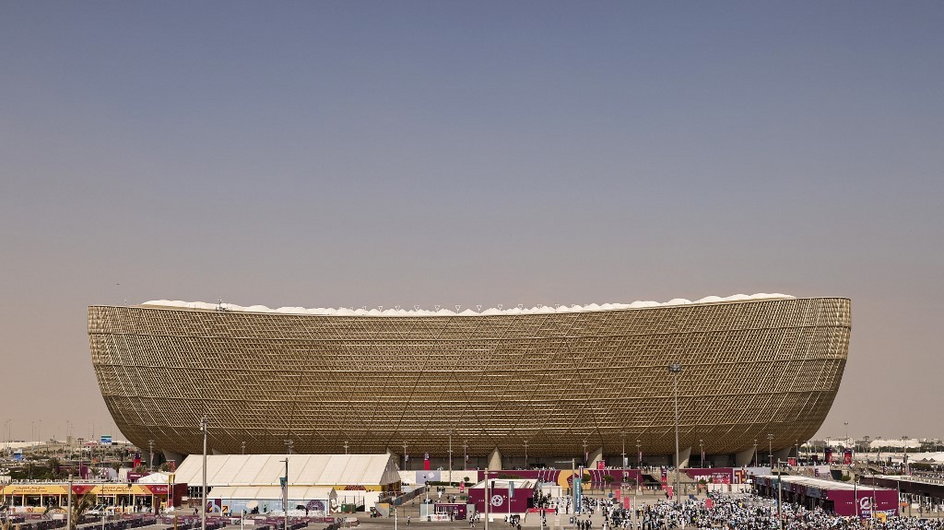 Tak wygląda stadion w Lusail