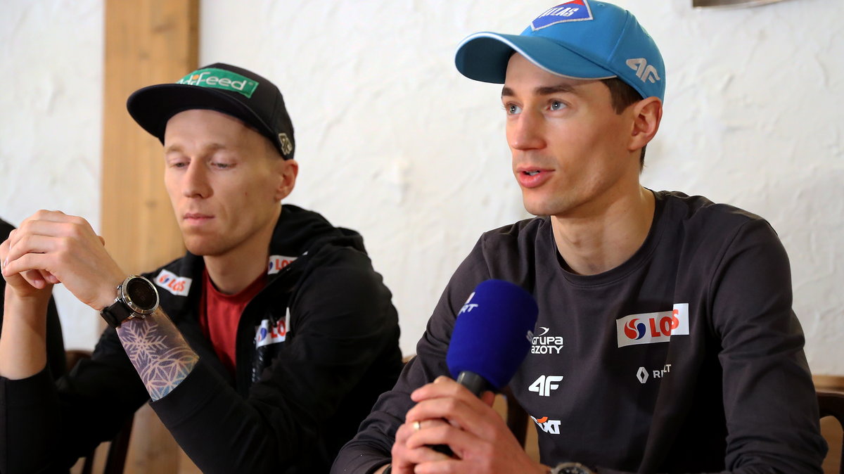 Kamil Stoch (po prawej) i Stefan Hula