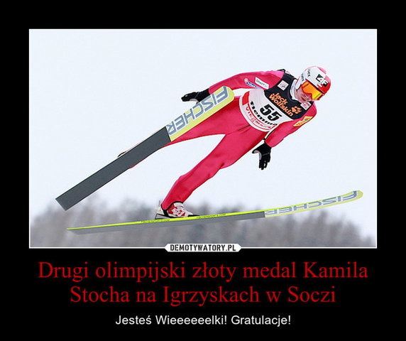 Kamil Stoch zdobył drugi złoty medal olimpijski! Internauci wniebowzięci