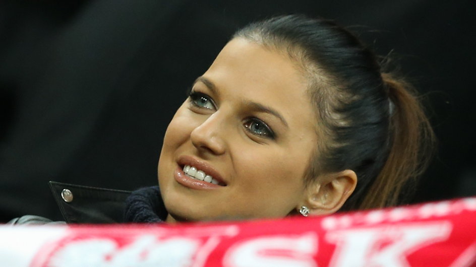 Anna Lewandowska na trybunach