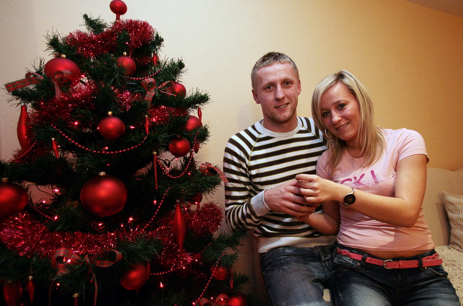 Kamil Glik i Marta Glik w 2009 r.