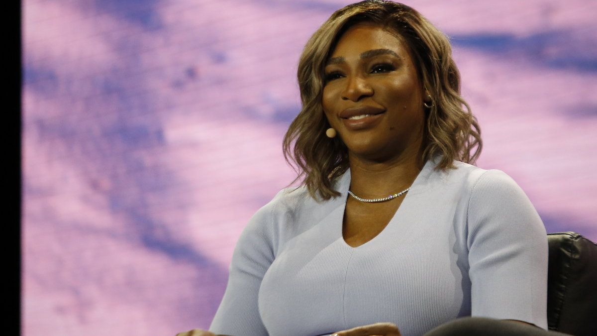 Serena Williams podczas konferencji