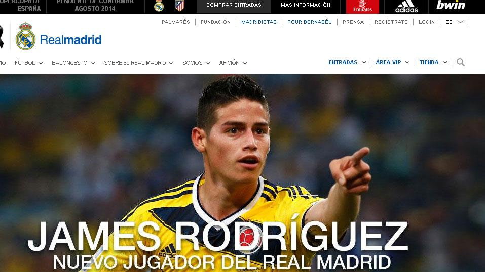 James Rodríguez w Realu Madryt 