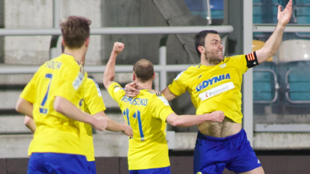 Pilka nozna. Ekstraklasa. Arka Gdynia - Gornik Leczna. 12.05.2017