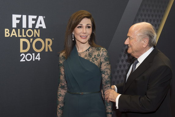 Sepp Blatter i Linda Barras