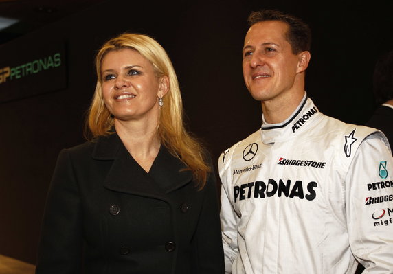 Michael Schumacher i jego żona Corinna