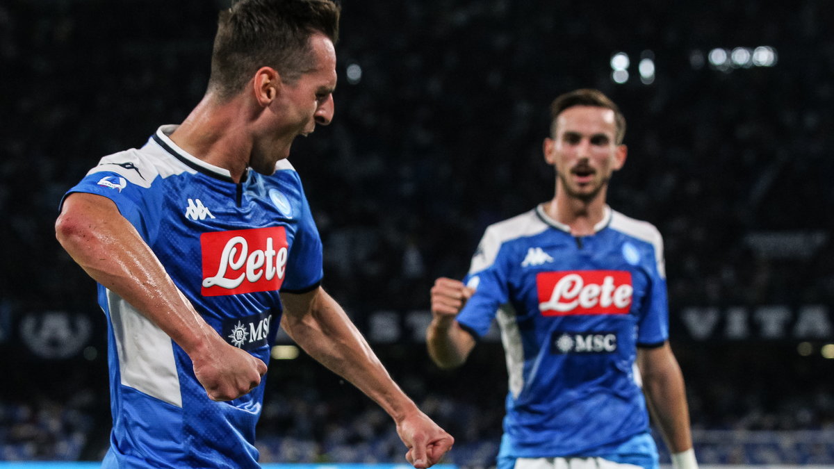 Arkadiusz Milik (z lewej) w barwach Napoli