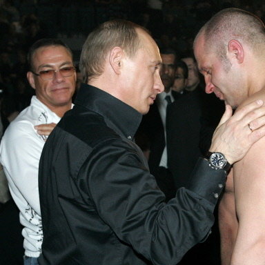 Fiodor Jemielianienko (z prawej) wraz z Władimirem Putinem