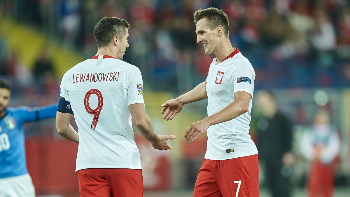 Robert Lewandowski i Arkadiusz Milik