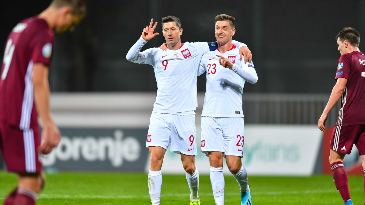 Robert Lewandowski i Krzysztof Piątek